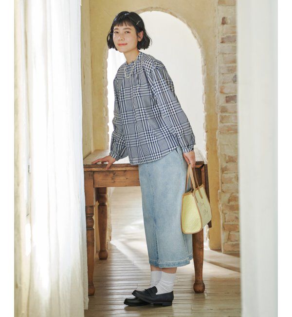 Lbc with Life「襟タックブラウス」|シャツ・ブラウス|