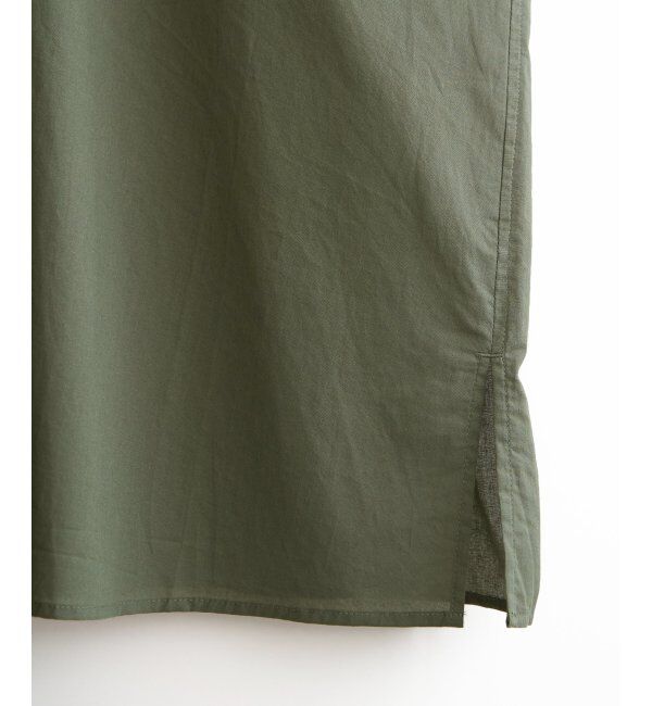 Lbc with Life「ダブルポケットVネックシャツワンピース」|ワンピース|