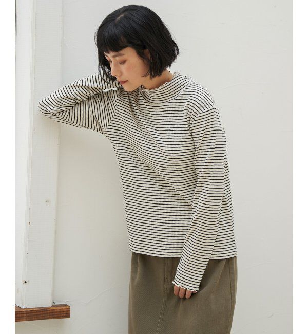 Lbc with Life「ミニワッフルタートルボーダーロンT」|その他|