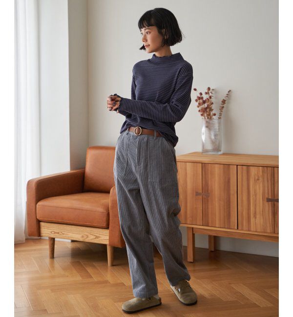 Lbc with Life「ミニワッフルタートルボーダーロンT」|その他|