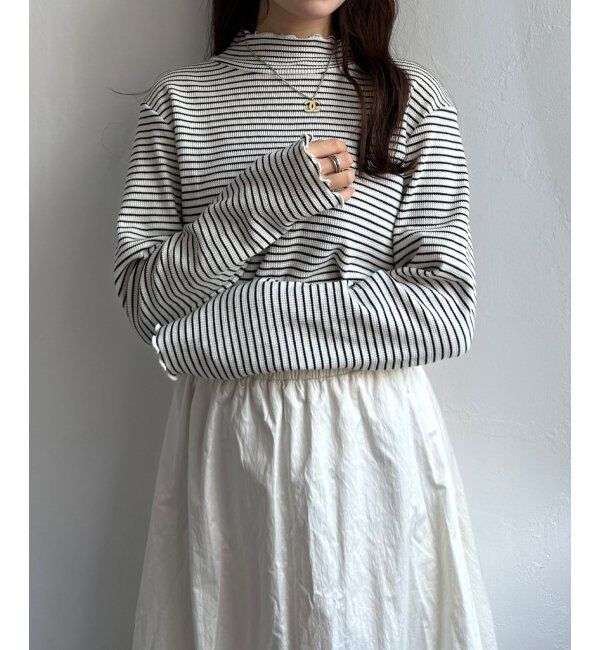 Lbc with Life「ミニワッフルタートルボーダーロンT」|その他|