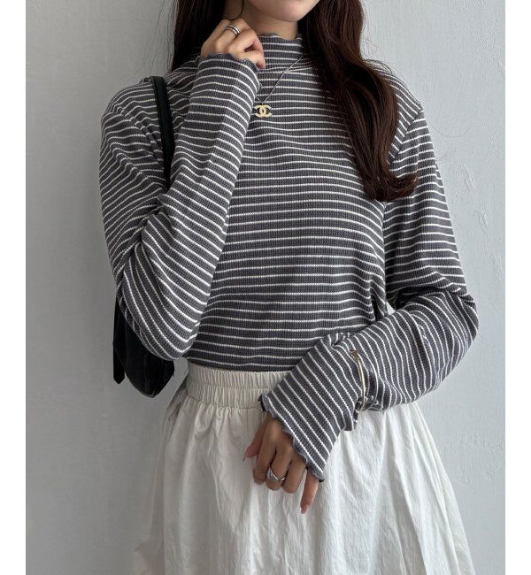 Lbc with Life「ミニワッフルタートルボーダーロンT」|その他|