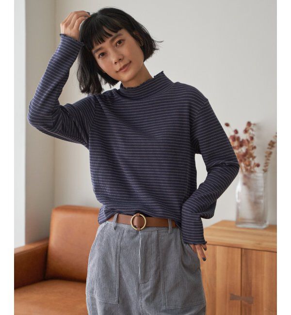 Lbc with Life「ミニワッフルタートルボーダーロンT」|その他|