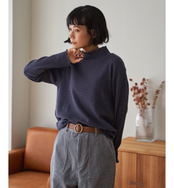 Lbc with Life「ミニワッフルタートルボーダーロンT」|その他|