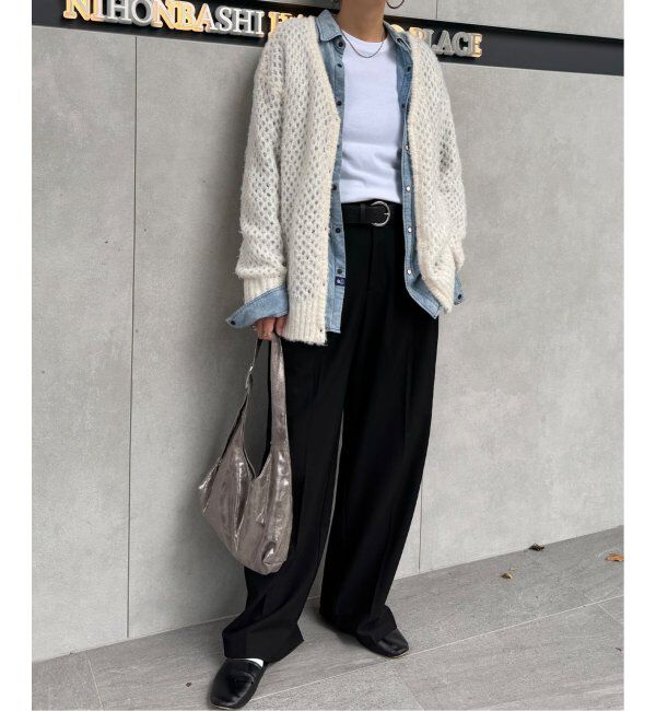 Lbc with Life「フェザーメッシュカーディガン」|カーディガン|