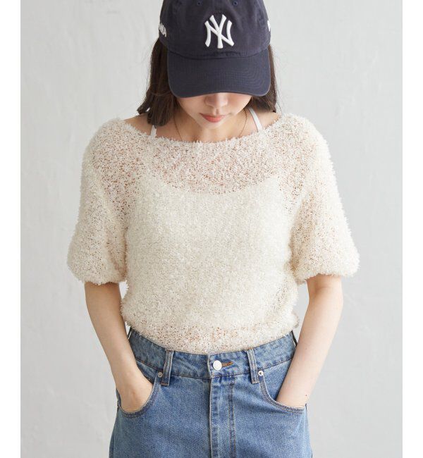 VENCE share style「チョウチョヤーンニットプルオーバー」|タンクトップ|