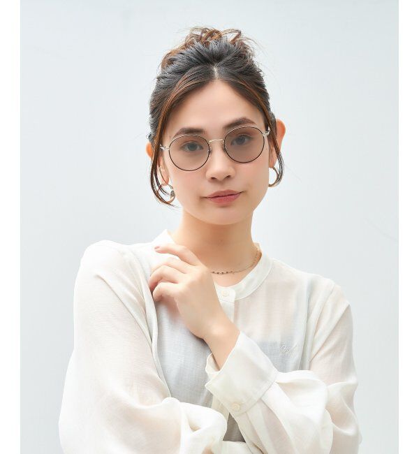  「Zoff meets LISA LARSON｜ボストン型 サングラス｜リサ・ラーソン｜紫外線防止 UVカット｜ユニセックス」|サングラス|