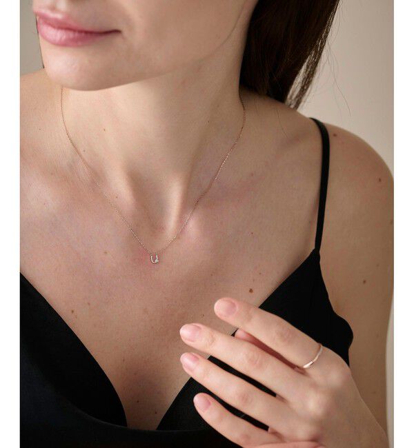 ete「[シェア] K10MPG ダイヤモンド ホースシュー ネックレス」|ネックレス|