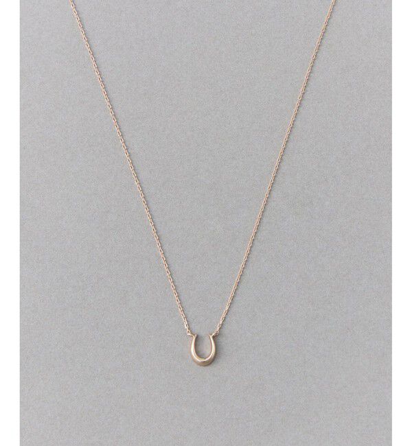 ete「[レイヤード] ホースシュー ネックレス」|ネックレス|ピンクゴールド