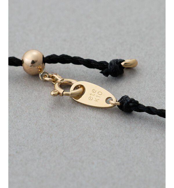 ete「[ポルカドット] K10YG シルク コード ネックレス」|ネックレス|