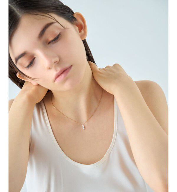 ete「[ポルカドット] ドロップ バイカラー ネックレス」|ネックレス|