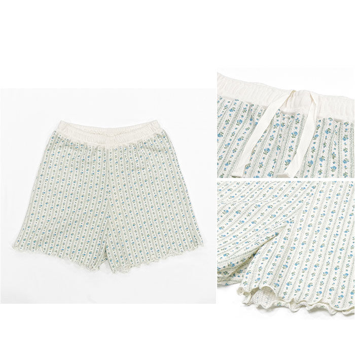 BACKYARD FAMILY「ルームウェア レディース 通販 JEMORGAN ジェーイーモーガン 花柄 半袖 ショートパンツ」|ルームウェア|