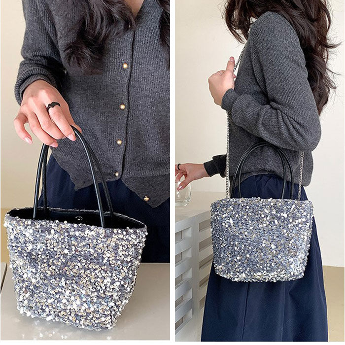 BACKYARD FAMILY「スパンコール バッグ 通販 パーティバッグ トートバッグ 2way 斜めがけ スパンコールバック」|ショルダー・メッセンジャー|