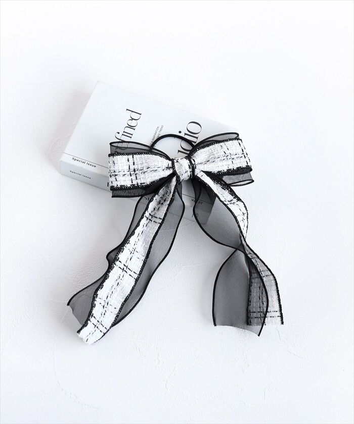 BACKYARD FAMILY「ヘアゴム リボン キッズ 通販 Rora ローラ クラシック ツイード 髪ゴム 髪飾り 髪どめ」|その他|