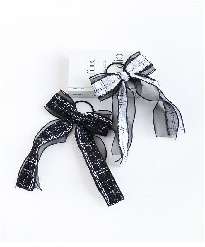 BACKYARD FAMILY「ヘアゴム リボン キッズ 通販 Rora ローラ クラシック ツイード 髪ゴム 髪飾り 髪どめ」|その他|