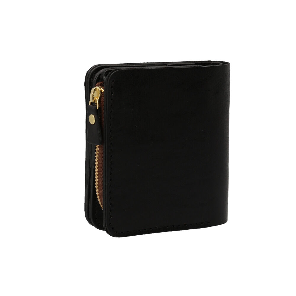 BACKYARD FAMILY「lien 財布 通販 二つ折り財布 本革 2つ折り財布 小銭入れ付き ウォレット 革財布 お財布」|その他|ブラック1