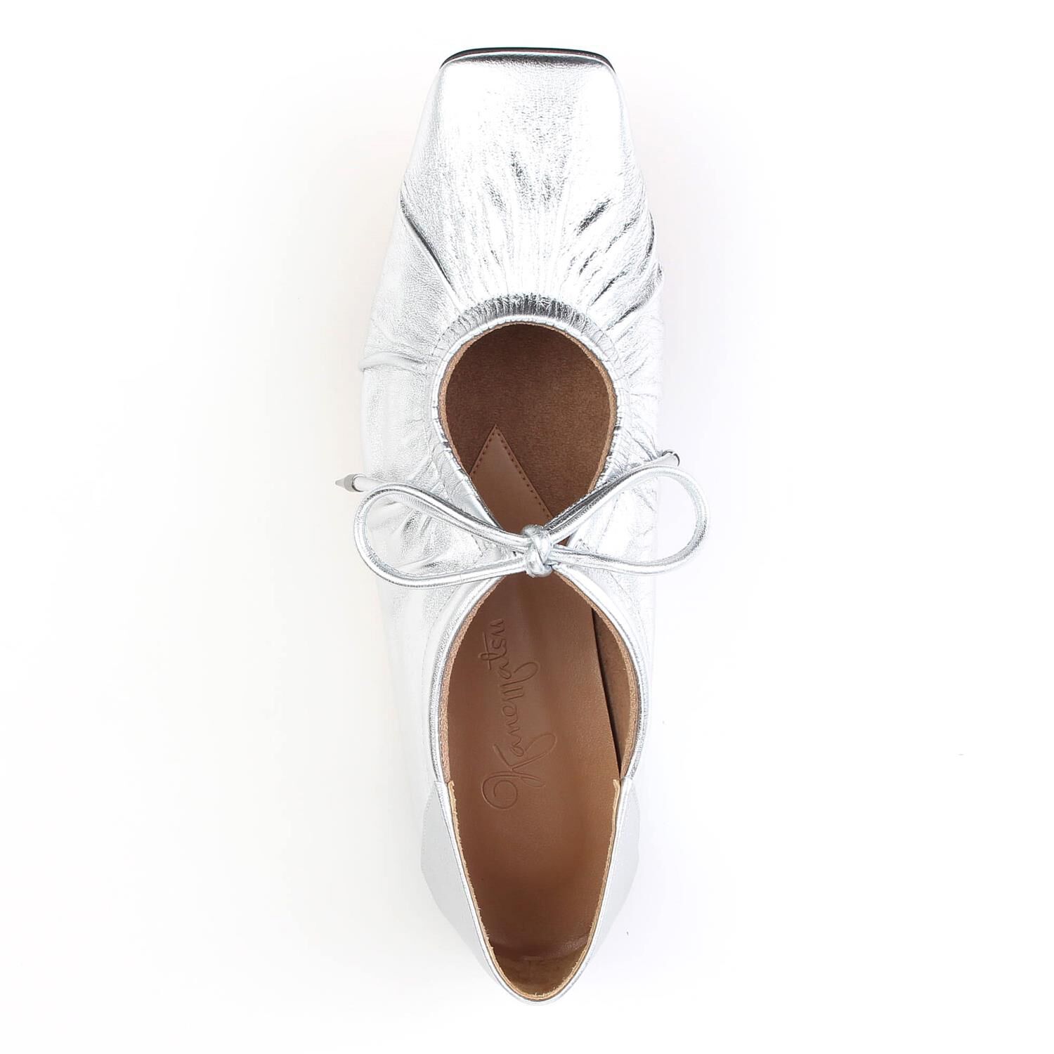 銀座かねまつ「AP260101METSLV【本革】【The Addict】シャーリングパンプス」|パンプス|