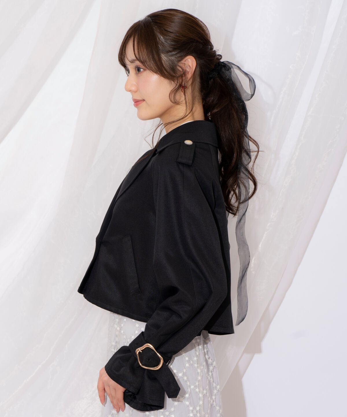 WILLSELECTION「キャンディスリーブショートトレンチコート」|トレンチコート|