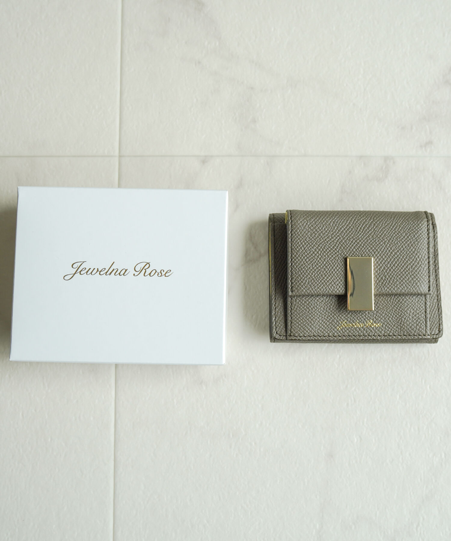 Jewelna Rose「Jewelna Rose ブリヨン・ウォレット 本革 三つ折り財布 15141」|財布|