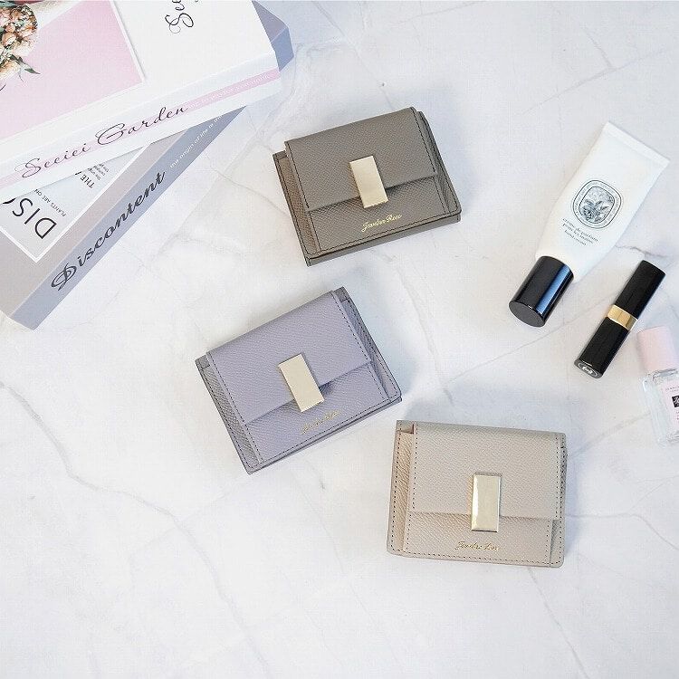 Jewelna Rose「Jewelna Rose ブリヨン・ウォレット 本革 三つ折り財布 15141」|財布|