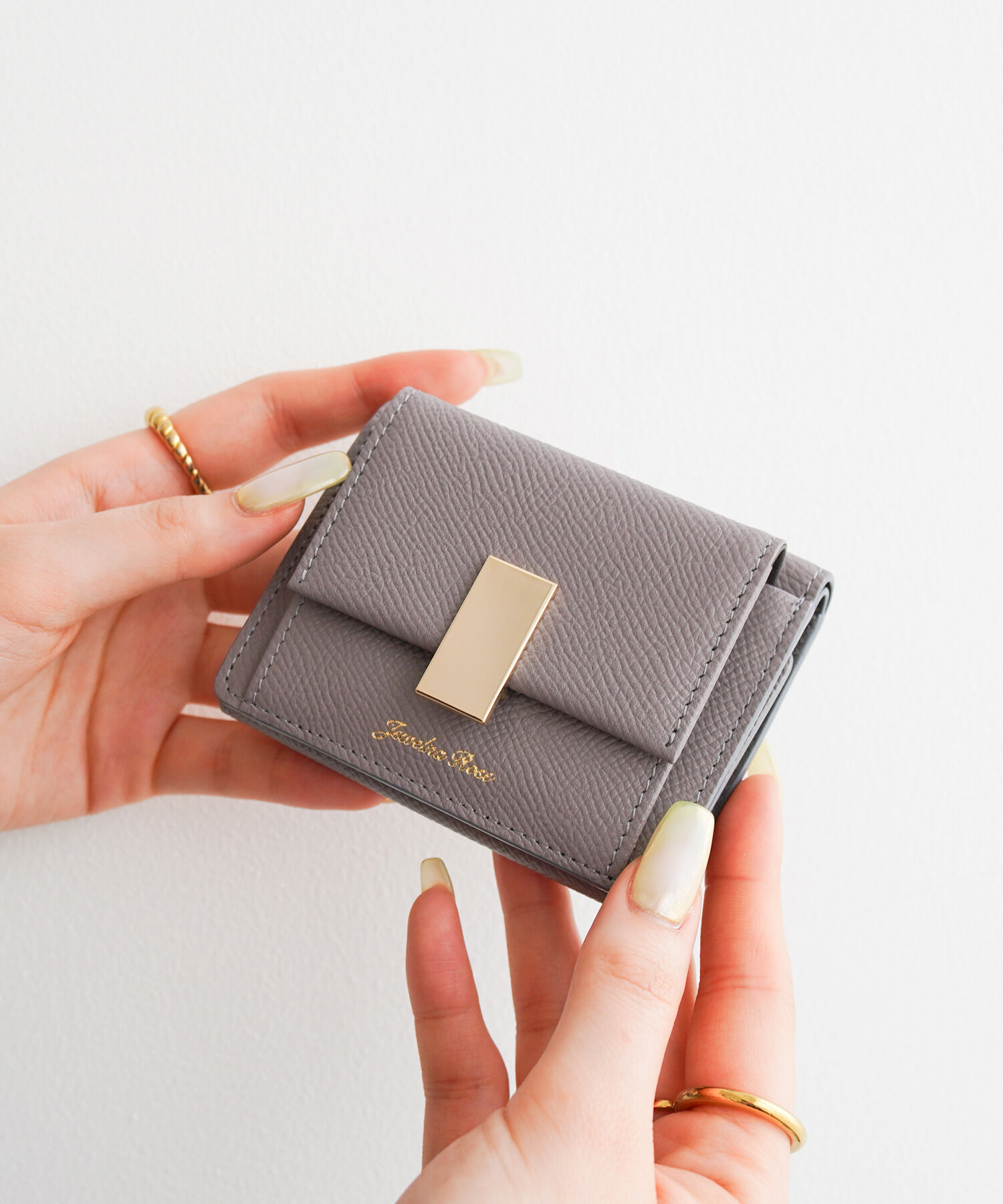 Jewelna Rose「Jewelna Rose ブリヨン・ウォレット 本革 三つ折り財布 15141」|財布|