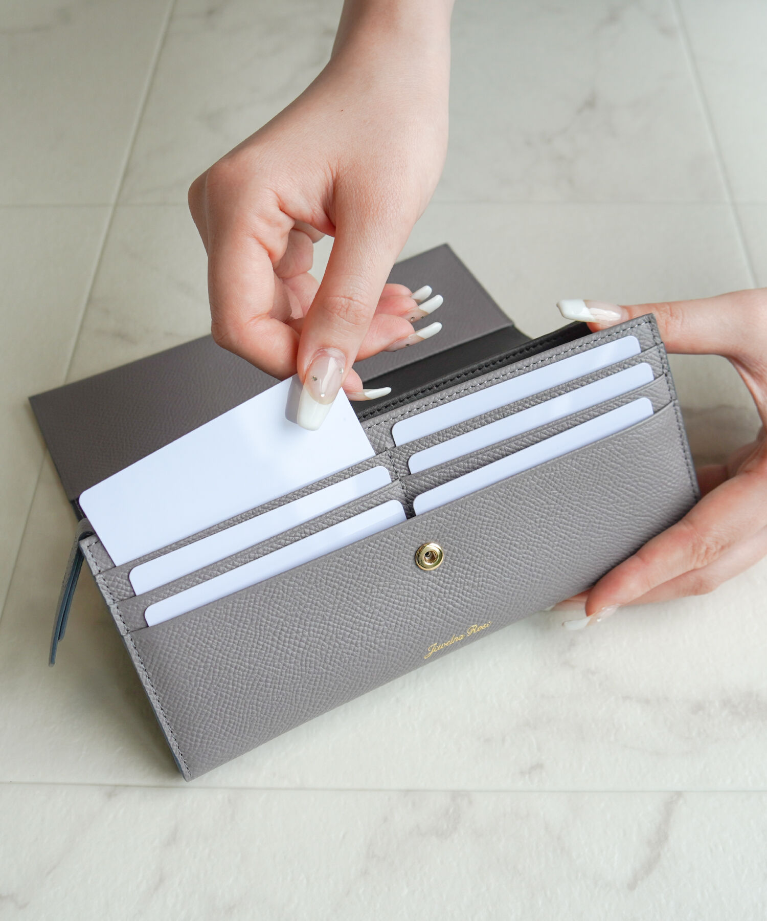 Jewelna Rose「Jewelna Rose ブリヨン・ウォレット 本革 長財布 15143」|財布|