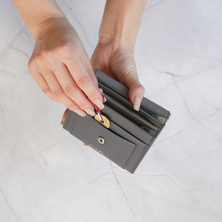 Jewelna Rose「Jewelna Rose フォリー・ウォレット 本革 二つ折り財布 15146」|財布|