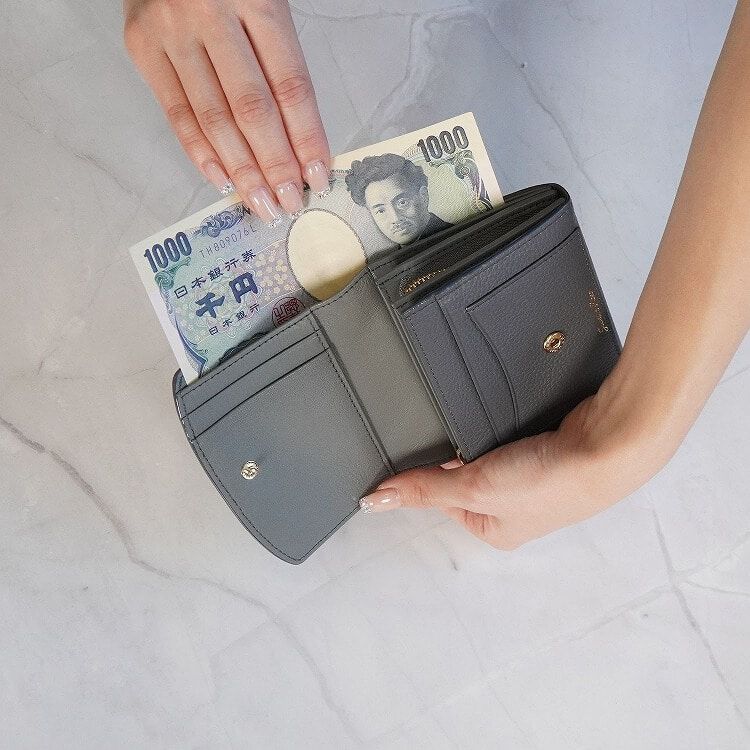 Jewelna Rose「Jewelna Rose フォリー・ウォレット 本革 二つ折り財布 15146」|財布|