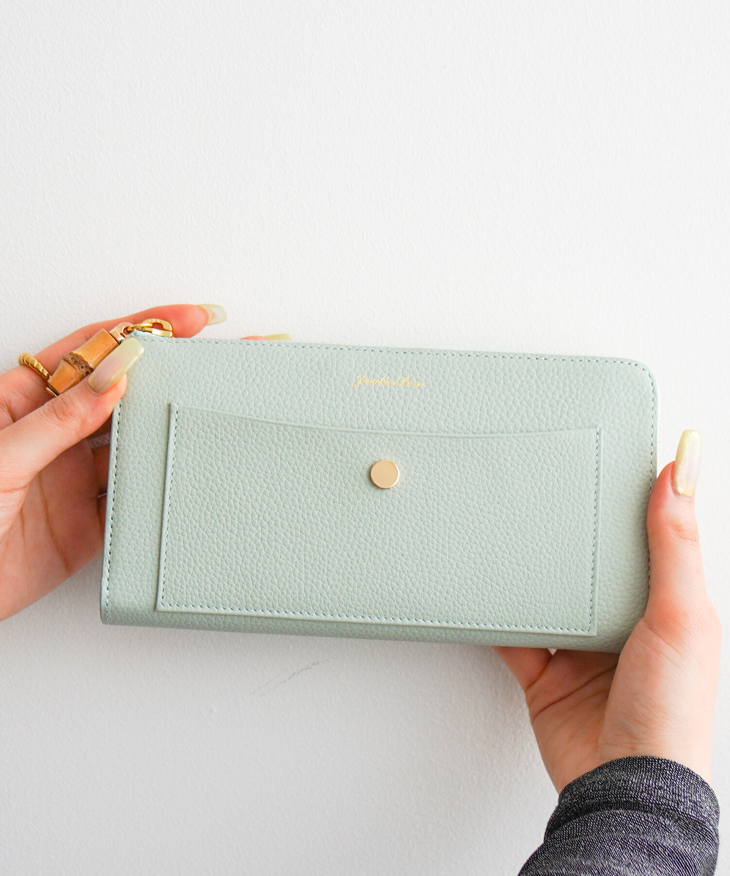 Jewelna Rose「Jewelna Rose フォリー・ウォレット 本革 長財布 大容量 15147」|財布|