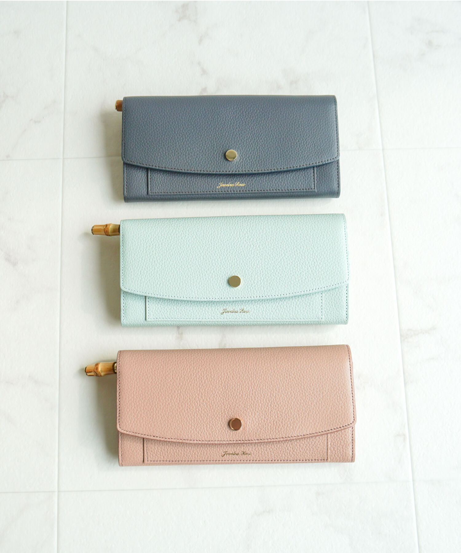 Jewelna Rose「Jewelna Rose フォリー・ウォレット 本革 長財布 15148」|財布|