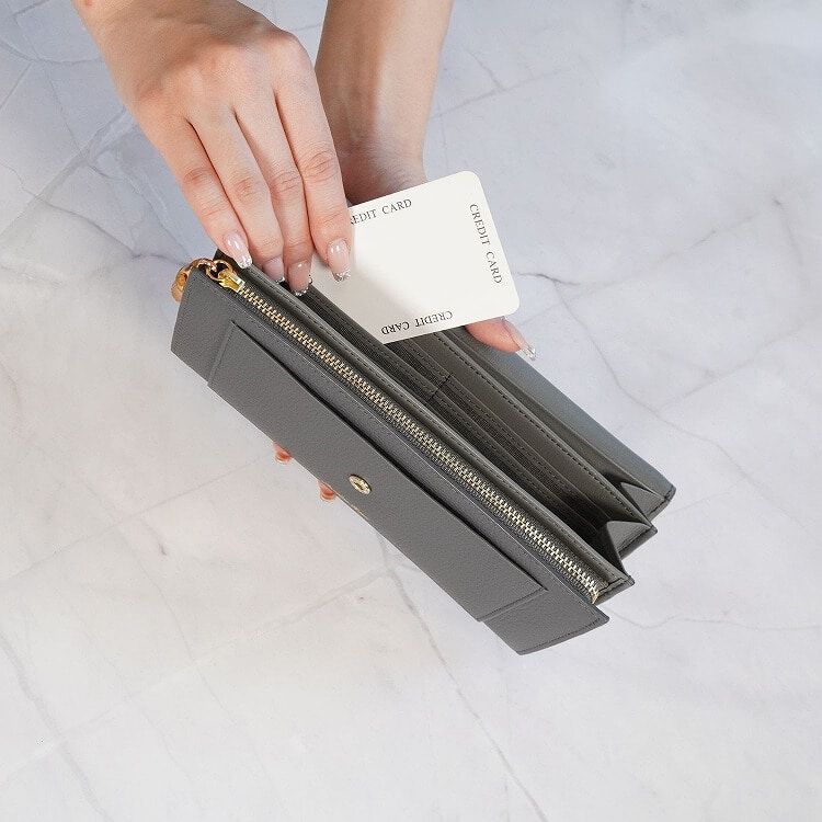 Jewelna Rose「Jewelna Rose フォリー・ウォレット 本革 長財布 15148」|財布|