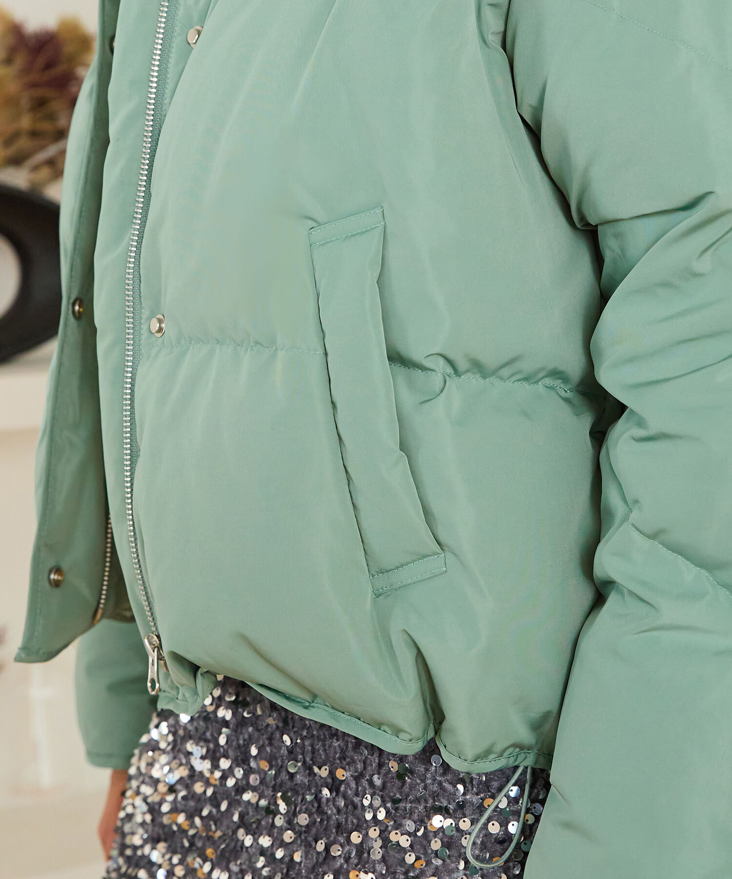 ORiental TRaffic「スタンドネック ショート ダウン ジャケット /MO43D02」|ダウン|