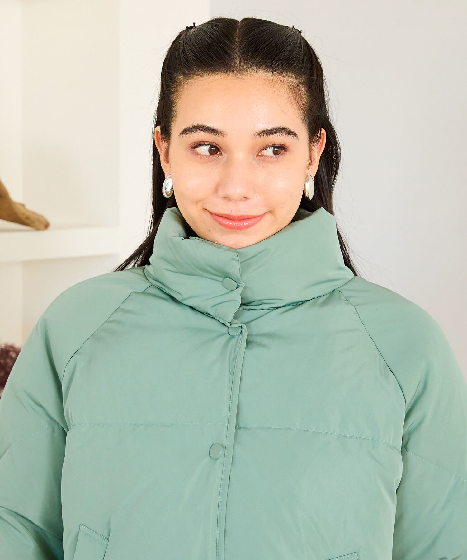 ORiental TRaffic「スタンドネック ショート ダウン ジャケット /MO43D02」|ダウン|