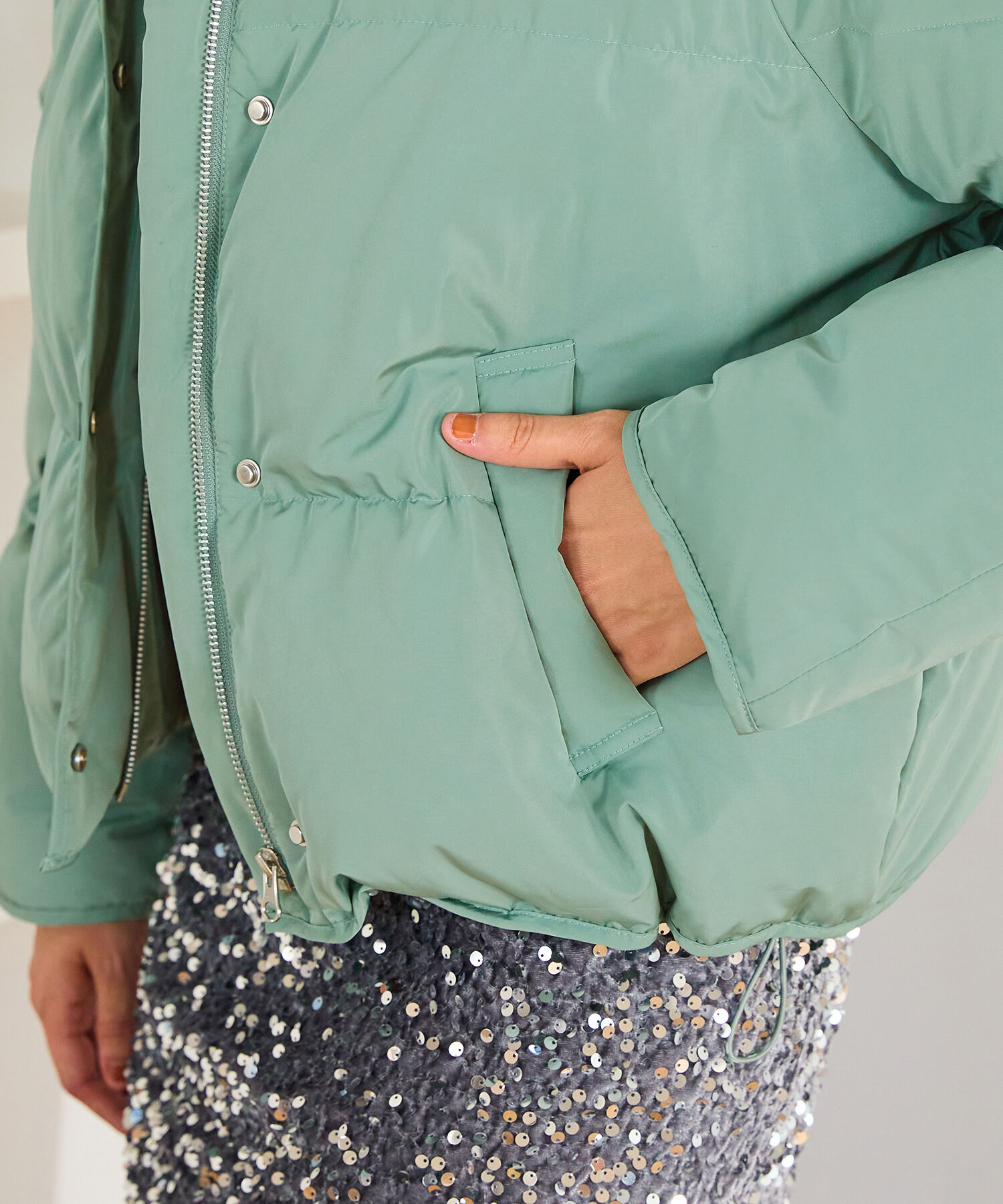 ORiental TRaffic「スタンドネック ショート ダウン ジャケット /MO43D02」|ダウン|