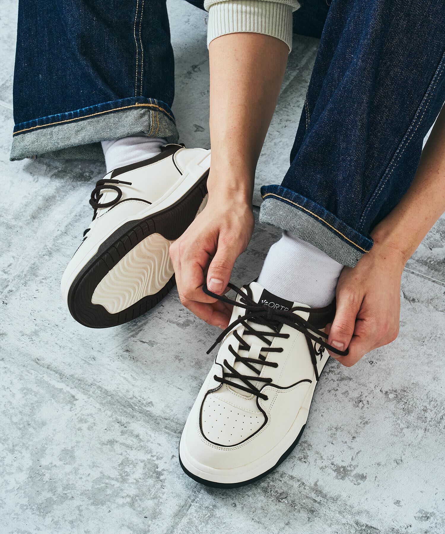 ORiental TRaffic「パイピングコートソールスニーカー/OT5701」|スニーカー|WHITE