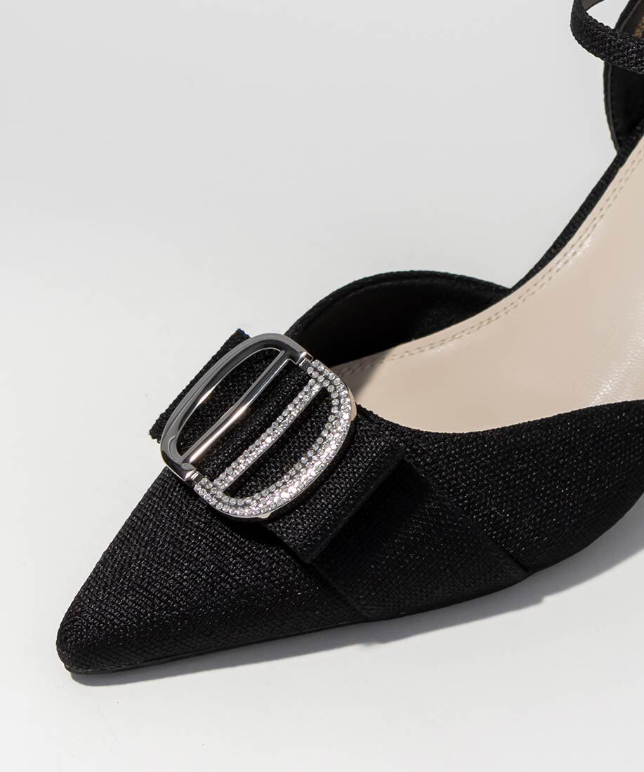  「ビジューパーツストラップパンプス」|パンプス|