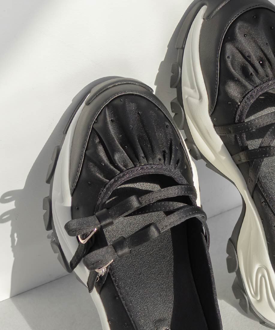  「2WAY リボンクロスベルトスニーカー」|スニーカー|