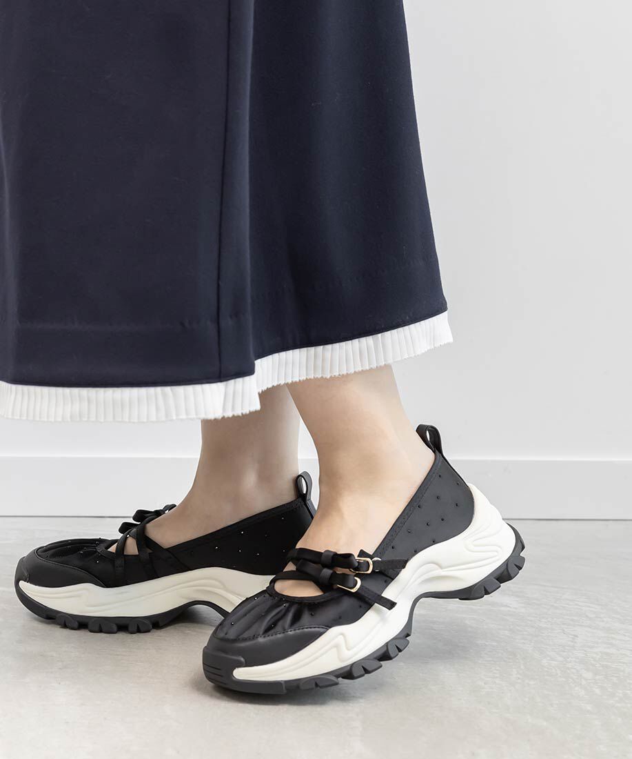  「2WAY リボンクロスベルトスニーカー」|スニーカー|