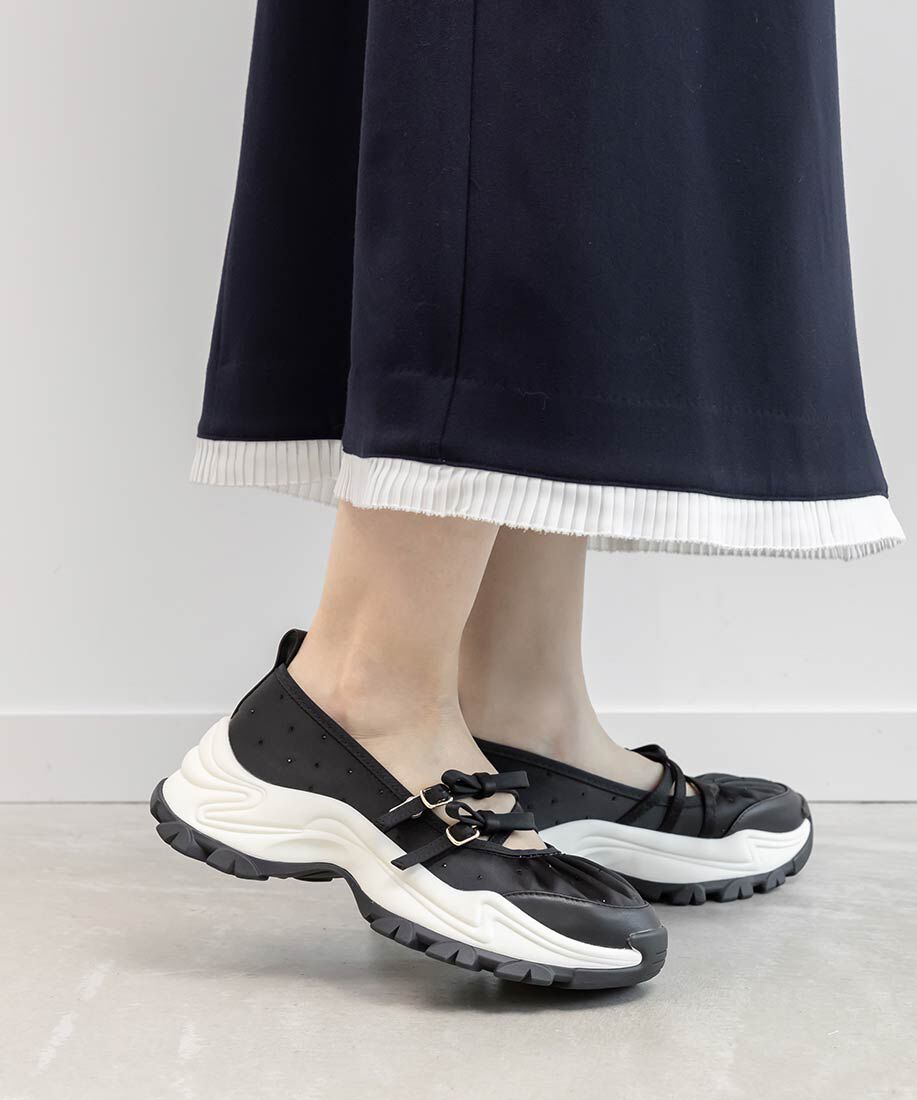  「2WAY リボンクロスベルトスニーカー」|スニーカー|