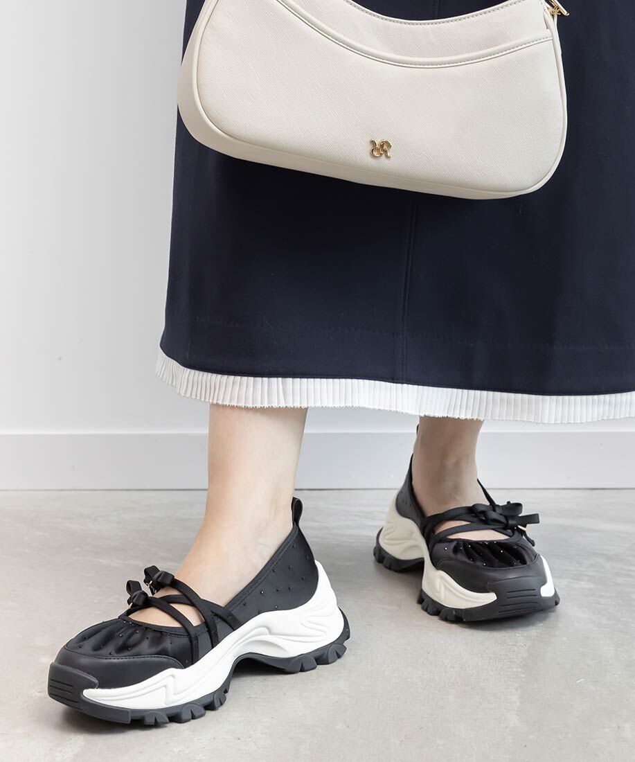  「2WAY リボンクロスベルトスニーカー」|スニーカー|