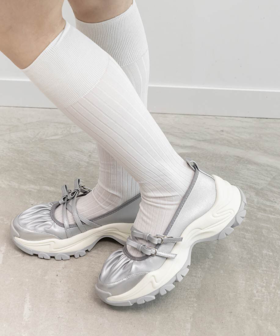  「2WAY リボンクロスベルトスニーカー」|スニーカー|