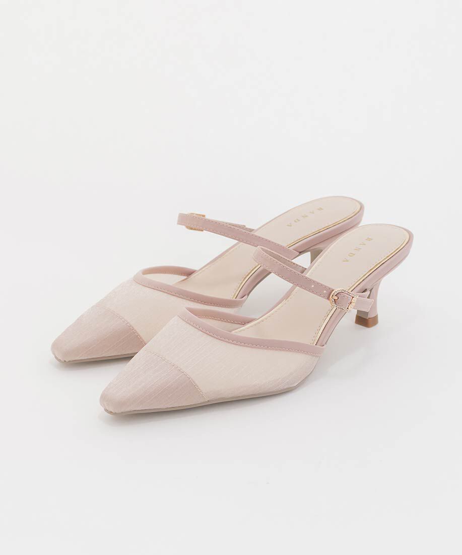  「ビジューバックルシアーミュールパンプス」|パンプス|