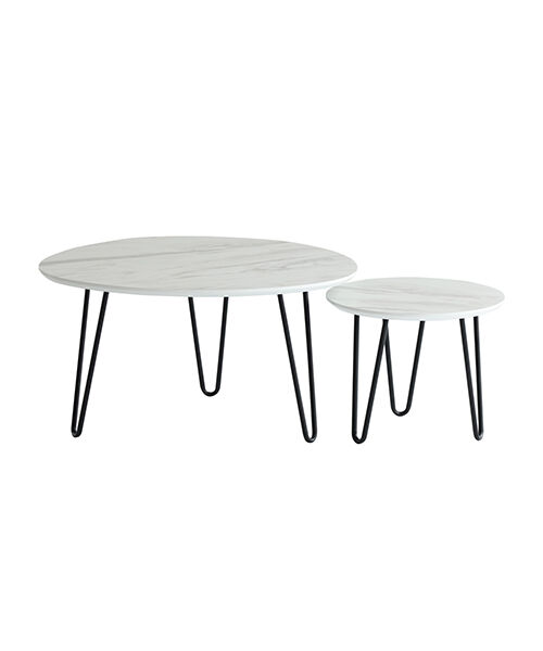  「大理石調のネストテーブル」|アート|ﾎﾜｲﾄ
