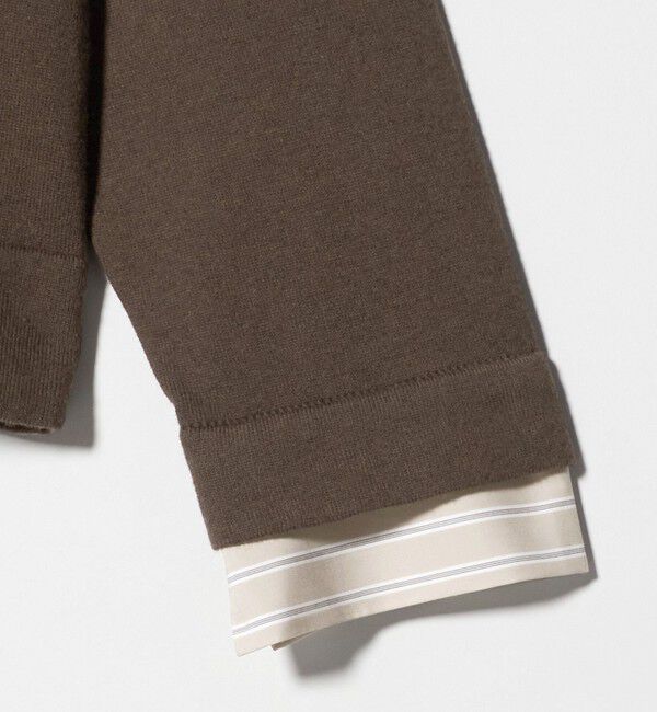 UNITED ARROWS「4WAY シャツコンビ ポロニット ‐ウォッシャブル‐」|ニット・セーター|