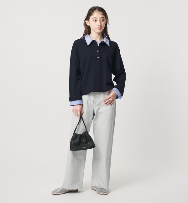 UNITED ARROWS「4WAY シャツコンビ ポロニット ‐ウォッシャブル‐」|ニット・セーター|