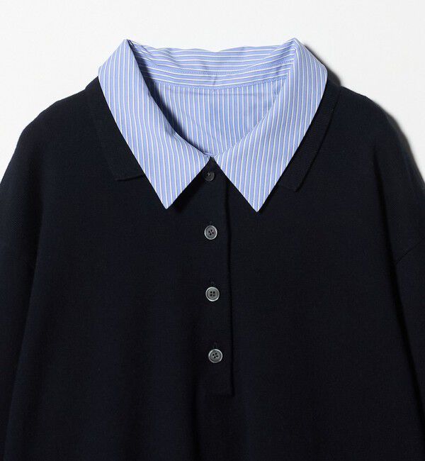 UNITED ARROWS「4WAY シャツコンビ ポロニット ‐ウォッシャブル‐」|ニット・セーター|