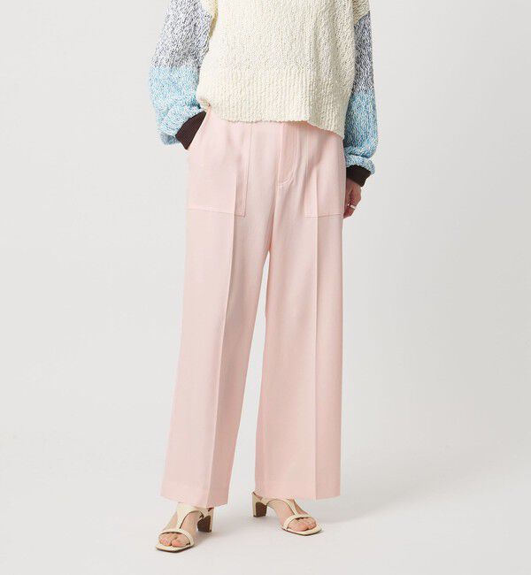 UNITED ARROWS「アセテートポリエステル ベイカーパンツ」|チノ|