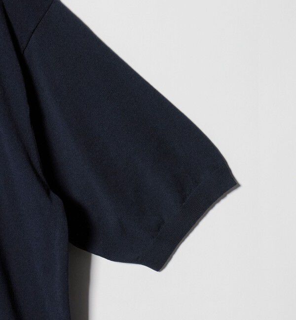 UNITED ARROWS「ショートスリーブ モックネック ニット UA COZY ウォッシャブル 抗菌防臭」|ニット・セーター|