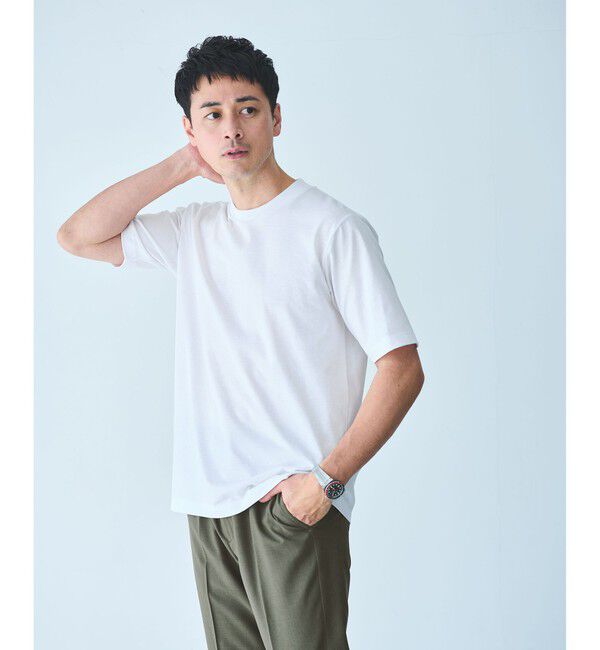 UNITED ARROWS green label relaxing「【WEB限定】JUST fit ジャケイン T 半袖 Tシャツ カットソー -吸水速乾・抗菌-」|Tシャツ・カットソー|