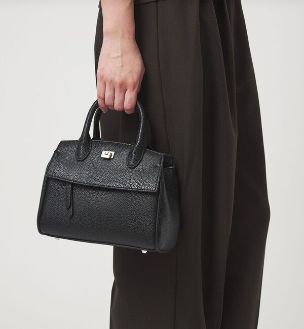 UNITED ARROWS green label relaxing「2WAY 金具 ミニボストンバッグ」|ショルダー・メッセンジャー|BLACK